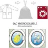 lot de 25 Sacs hydrosoluble pour linge contaminé